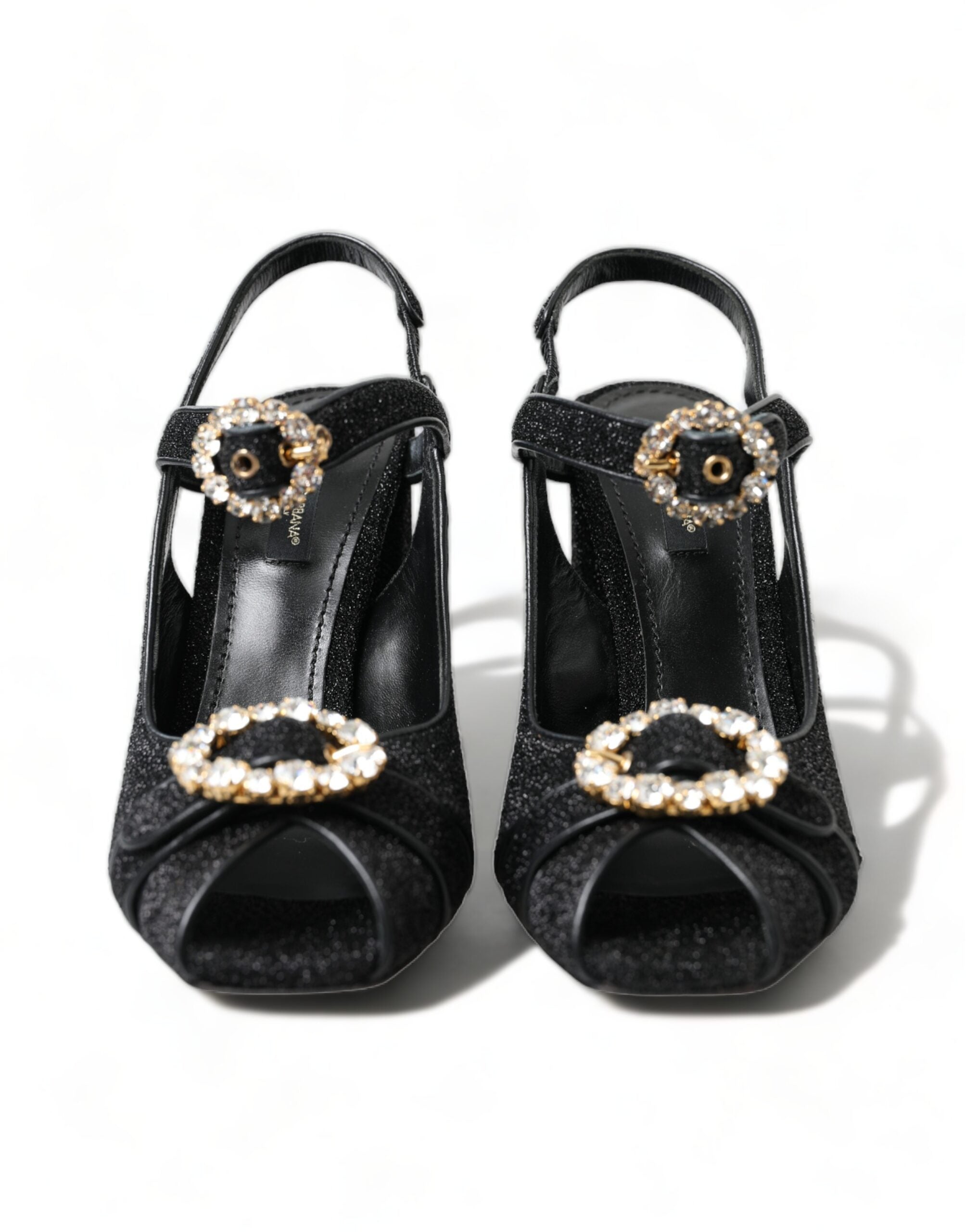 Dolce & Gabbana Elegant Black Ankle Strap Heels