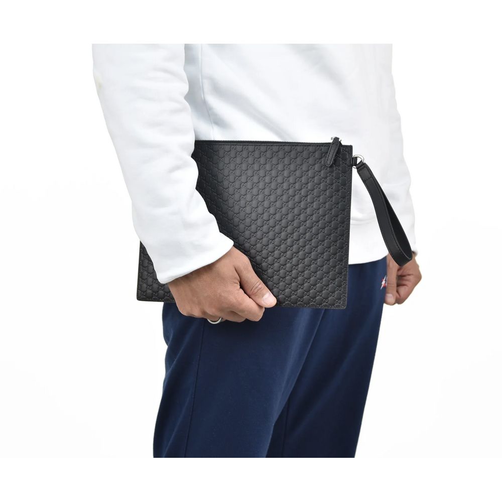 Gucci Sleek Microguccissima Leather Clutch