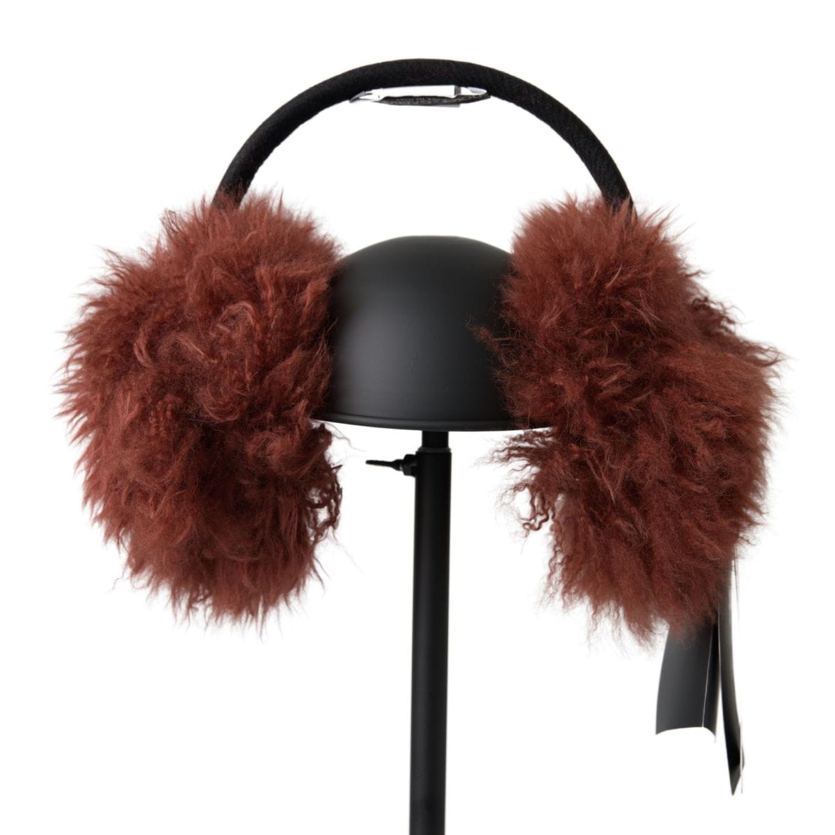 Dolce & Gabbana Red Alpaca Fur Earmuffs