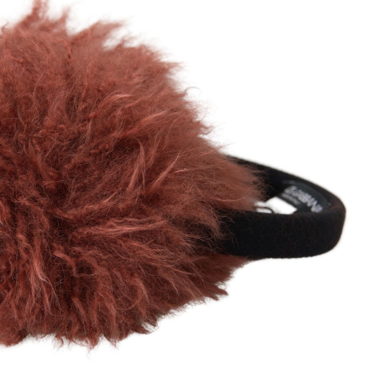 Dolce & Gabbana Red Alpaca Fur Earmuffs