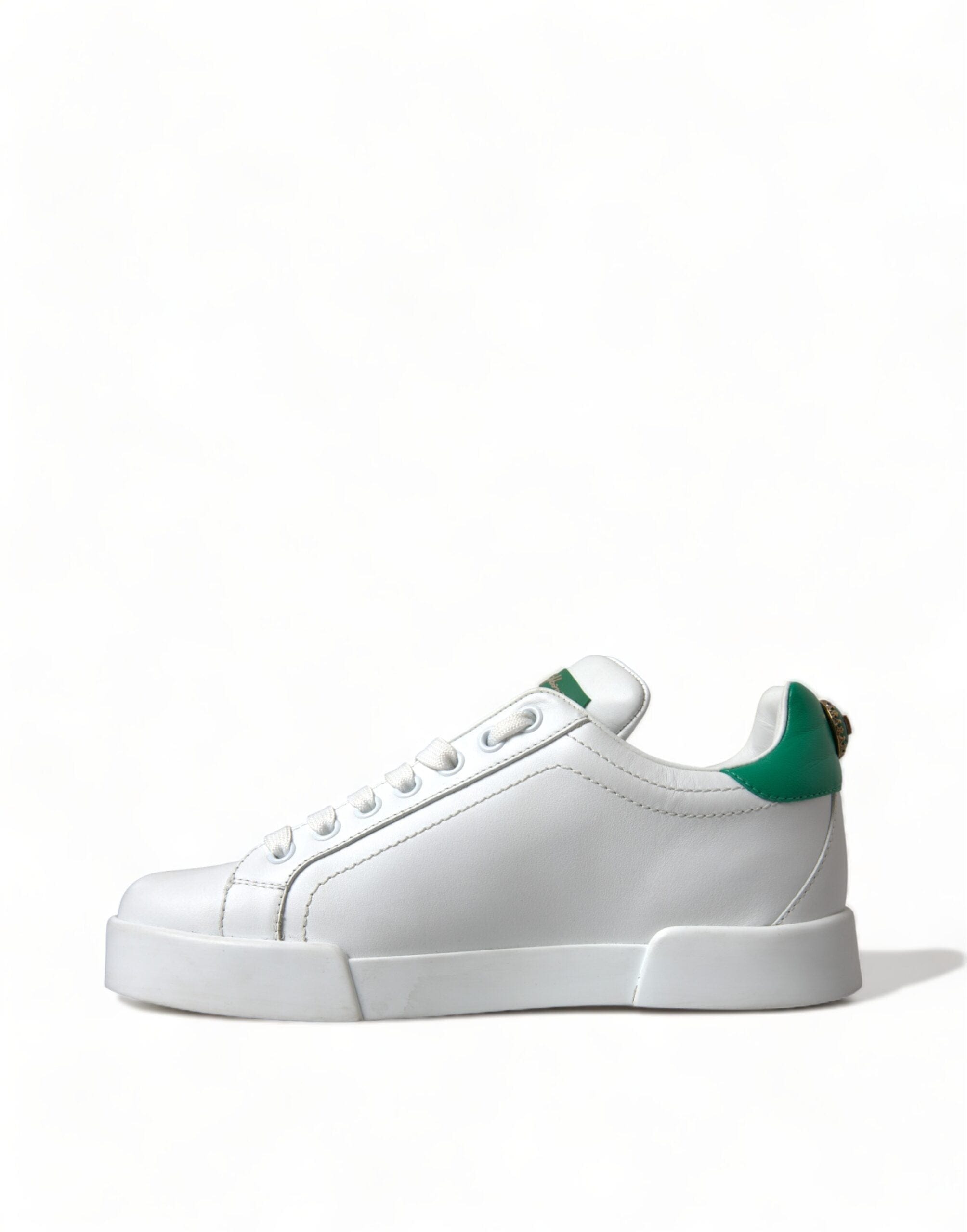 Dolce & Gabbana Exclusive White Portofino Leather Sneakers