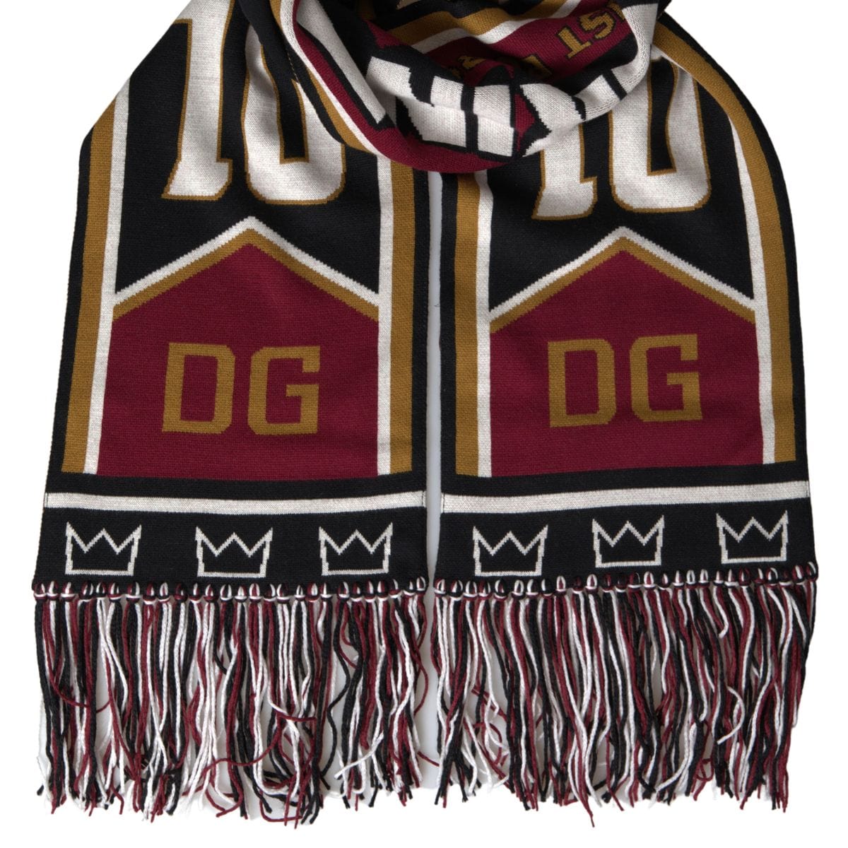 Dolce & Gabbana Elegant Maroon Wool-Cashmere Men's Scarf