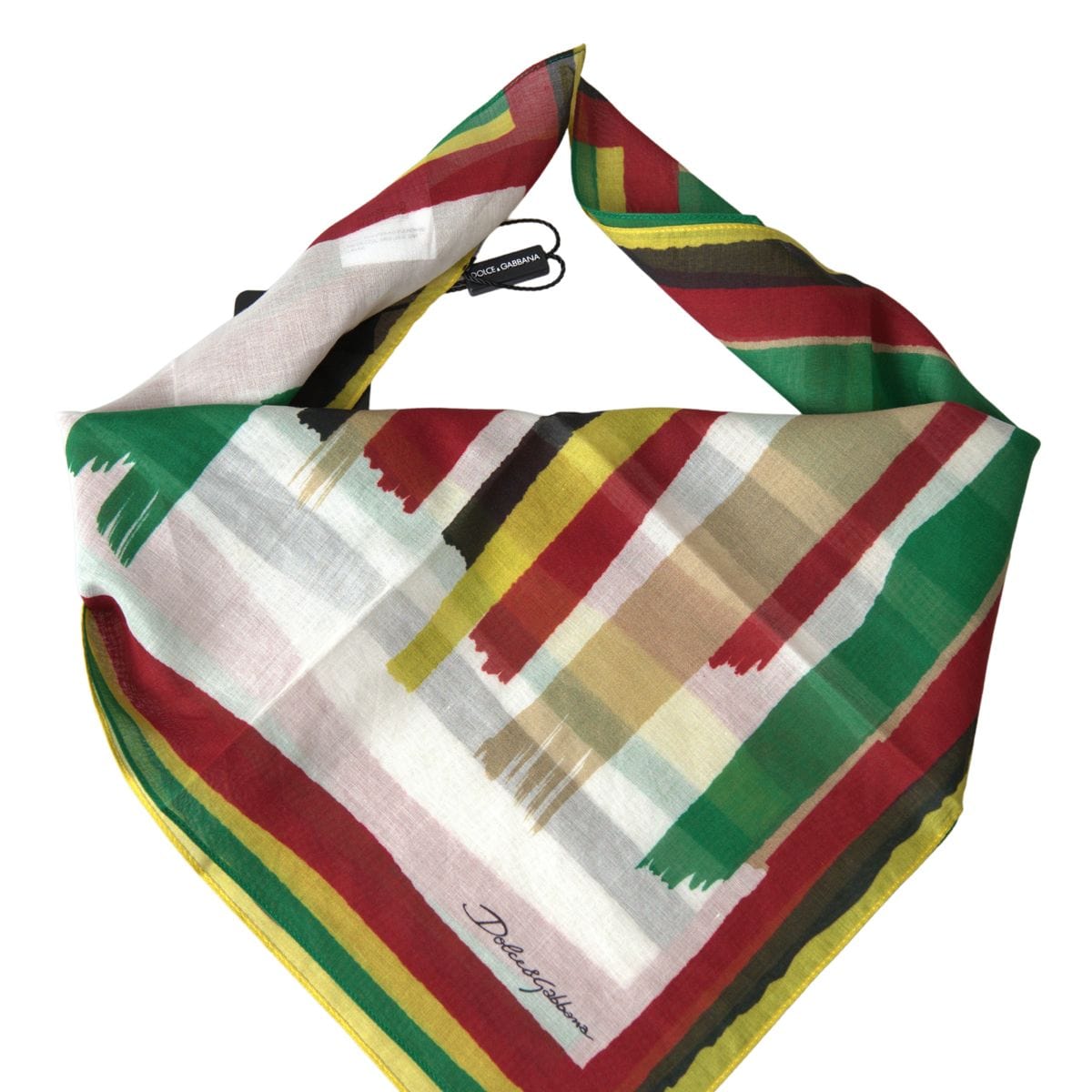 Dolce & Gabbana Elegant Multicolor Cotton Men's Scarf