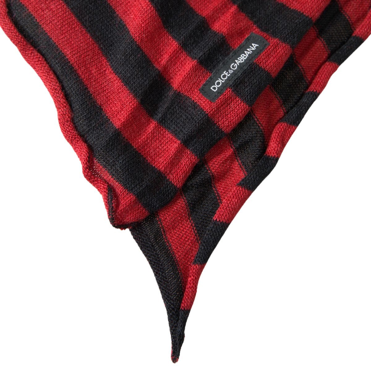 Dolce & Gabbana Elegant Striped Acrylic Wool Silk Scarf