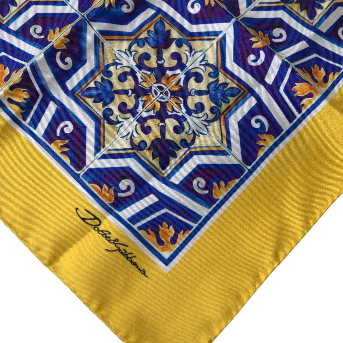 Dolce & Gabbana Elegant Multicolor Silk Square Scarf