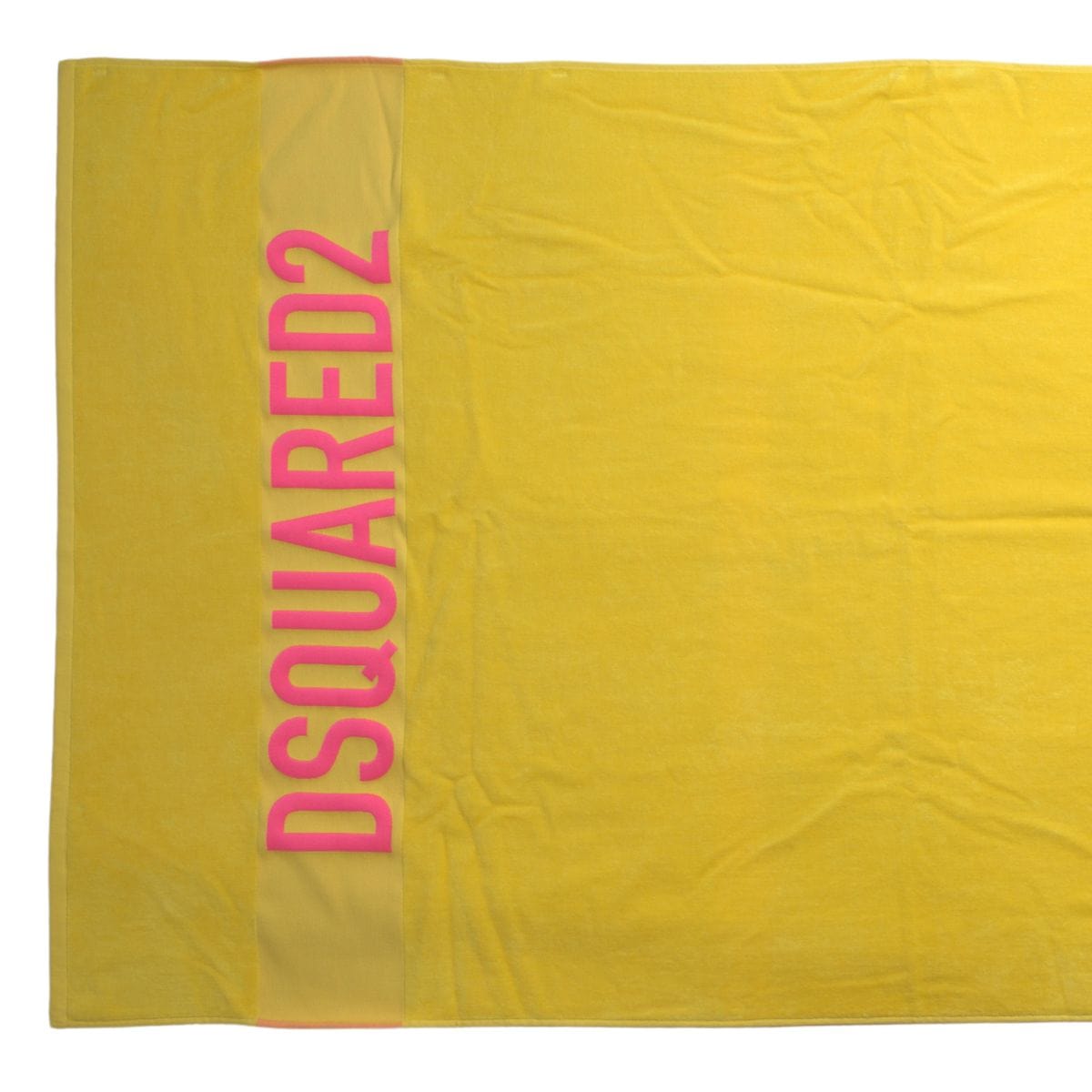 Dsquared² Sunshine Yellow Logo Beach Towel