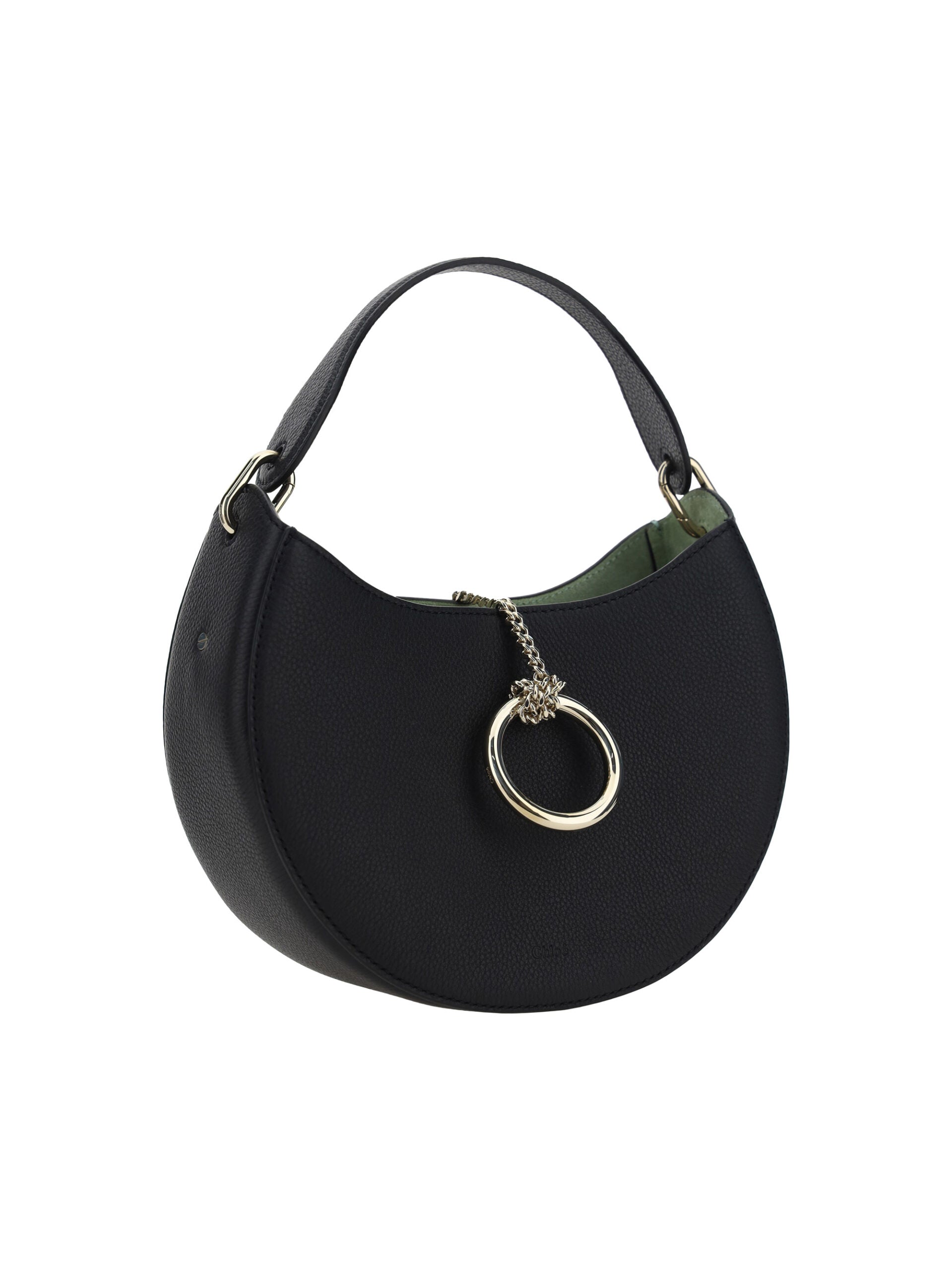 Chloé Elegant Black Calf Leather Shoulder Bag