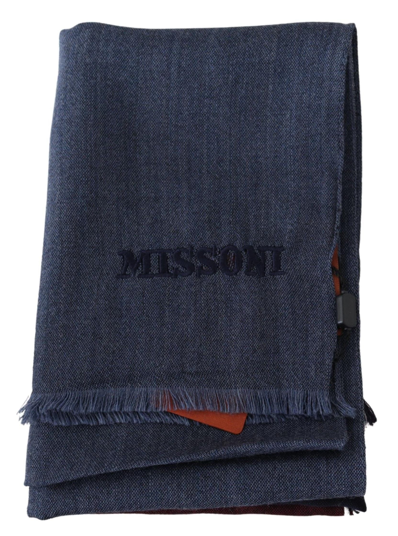 Missoni Elegant Wool Scarf with Striped Pattern