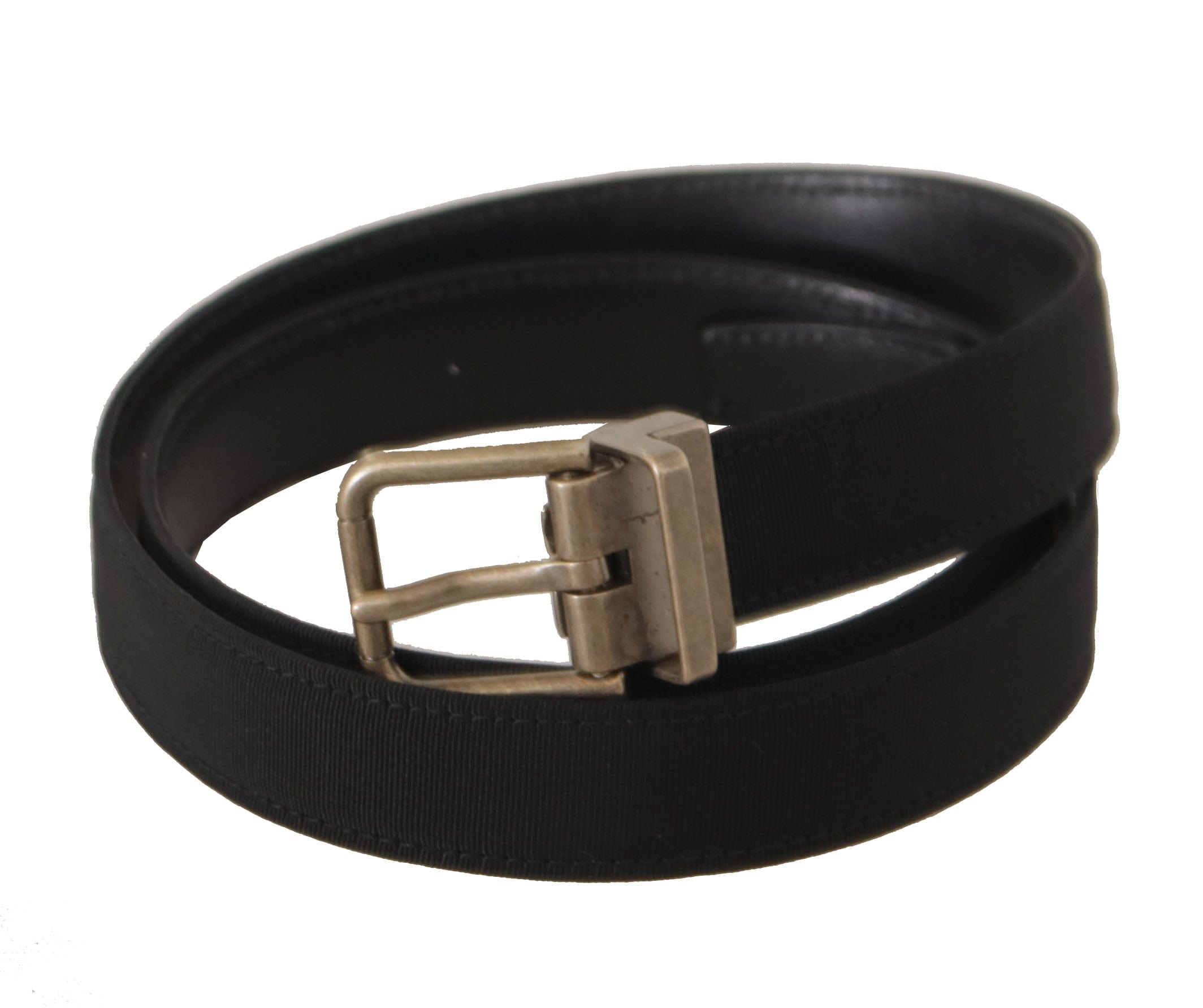 Dolce & Gabbana Elegant Black Leather Eye-Catching Belt