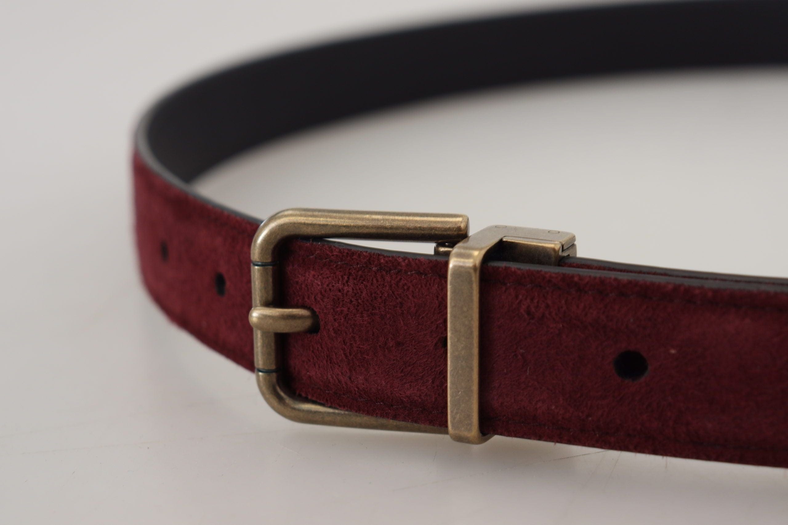 Dolce & Gabbana Elegant Leather Belt with Metal Buckle Closure