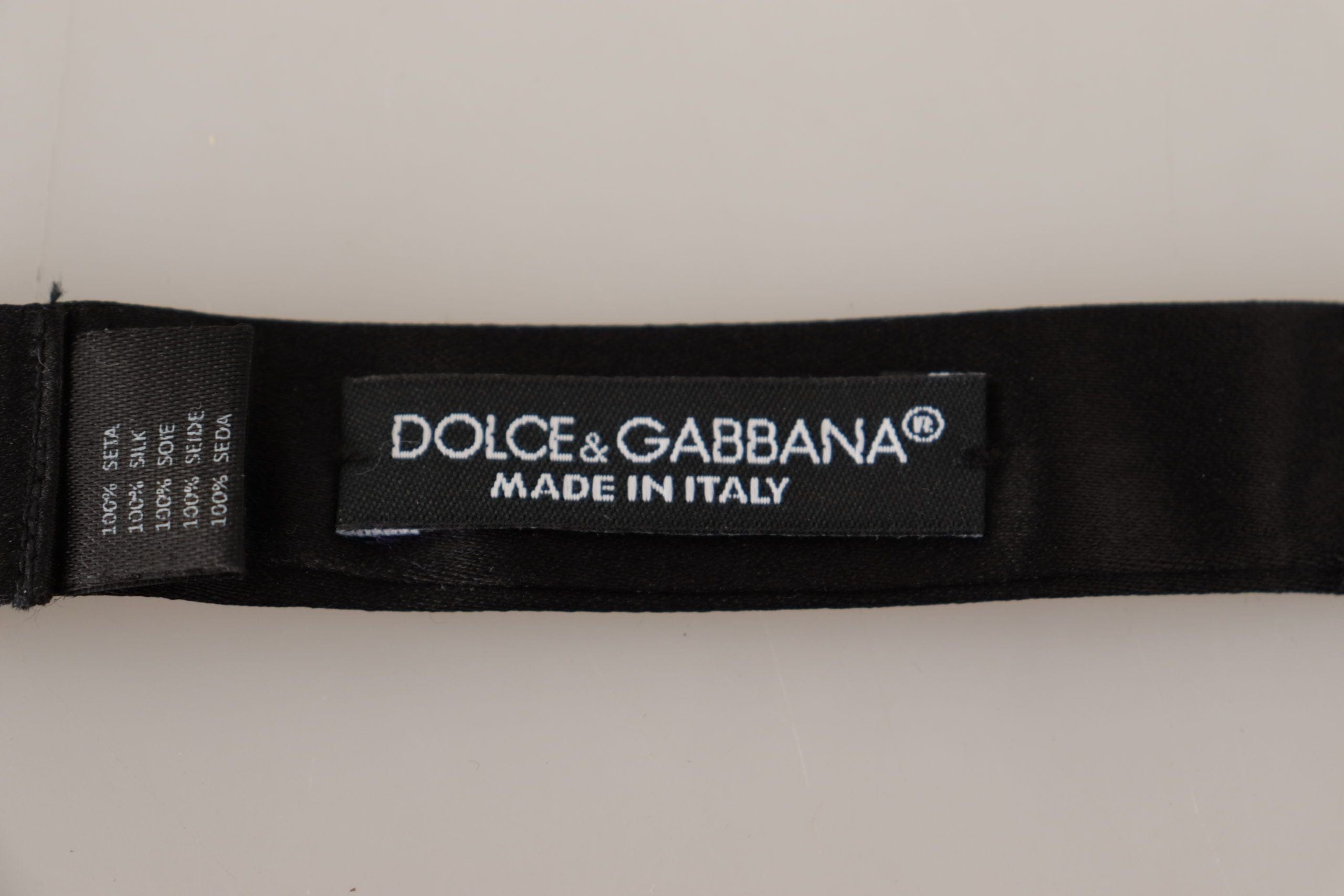 Dolce & Gabbana Elegant Polka Dot Silk Bow Tie