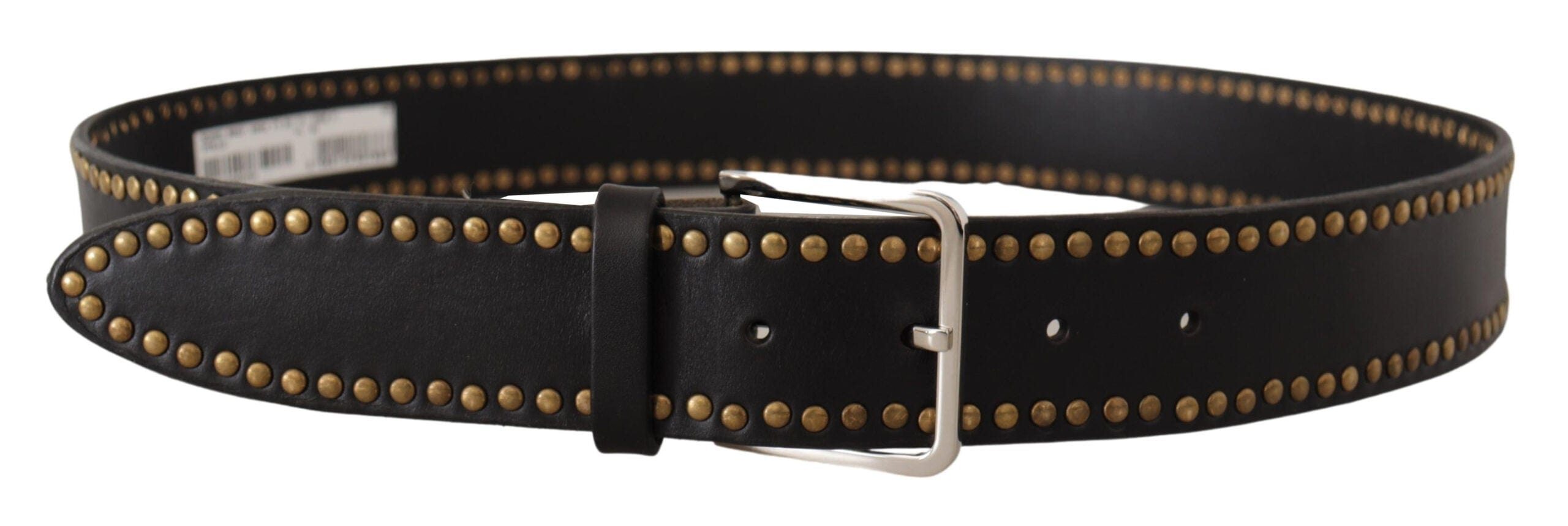 Dolce & Gabbana Elegant Black Leather Statement Belt