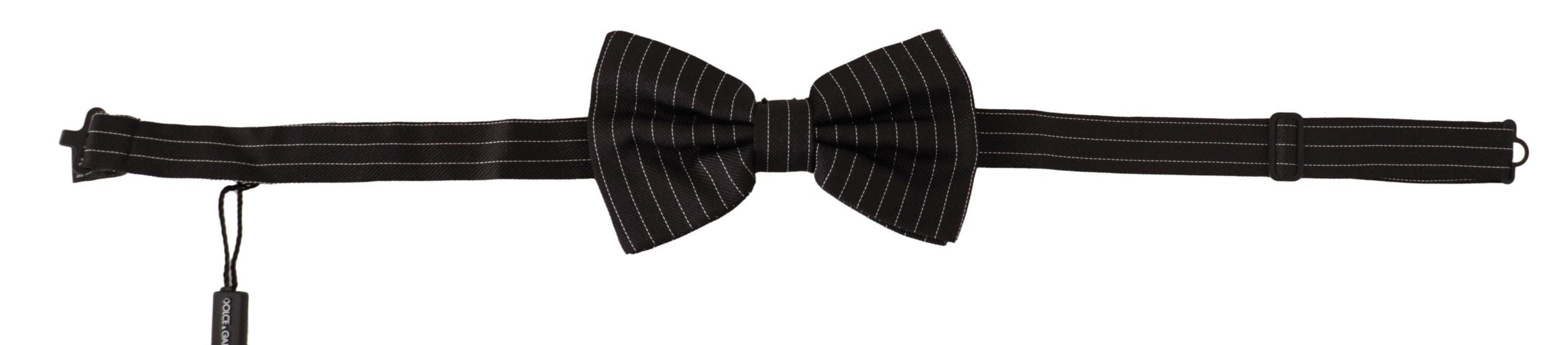 Dolce & Gabbana Exclusive Silk Black and White Bow Tie