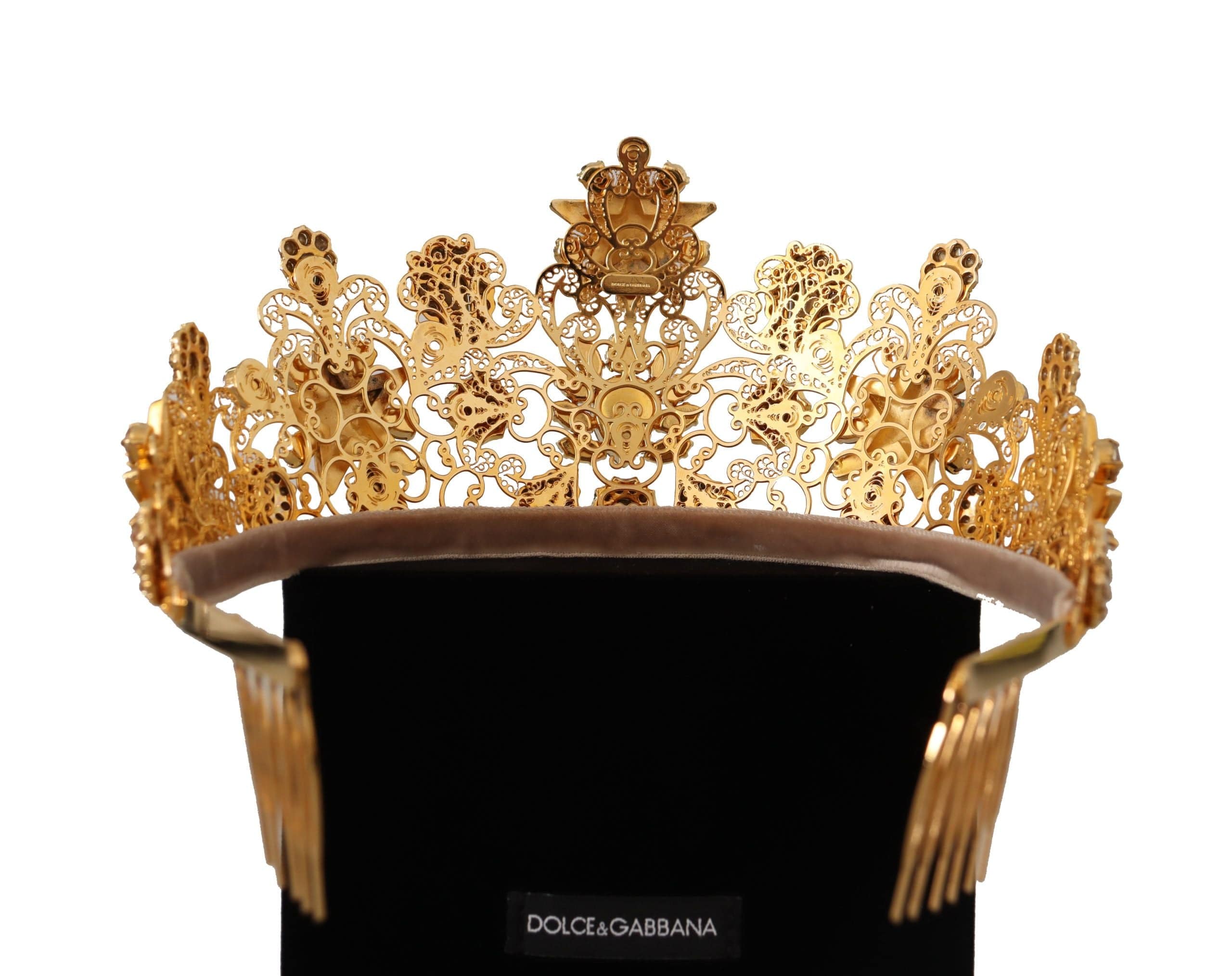 Dolce & Gabbana Elegant Crystal Embellished Diadem