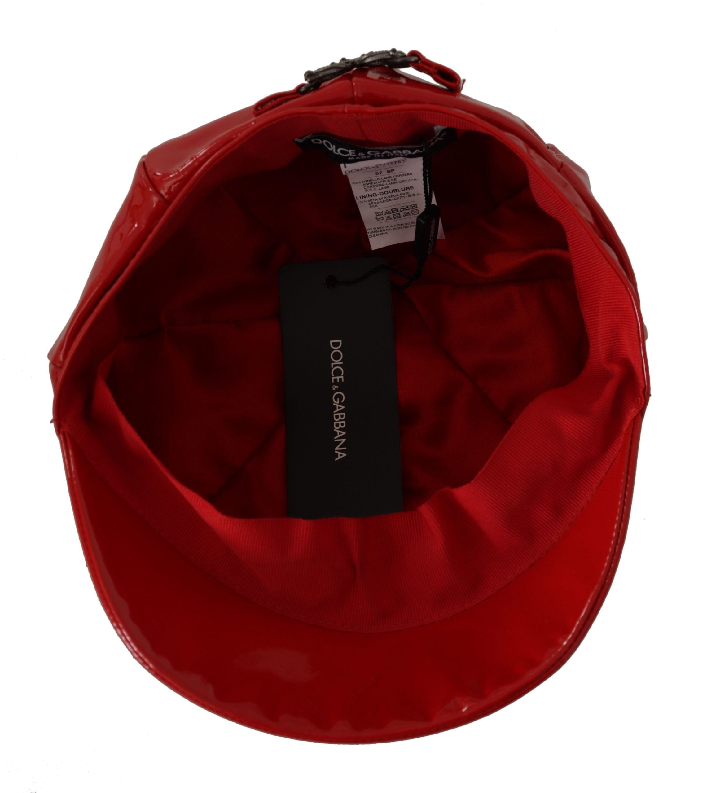 Dolce & Gabbana Chic Red Bucket Cap for the Fashion-Forward