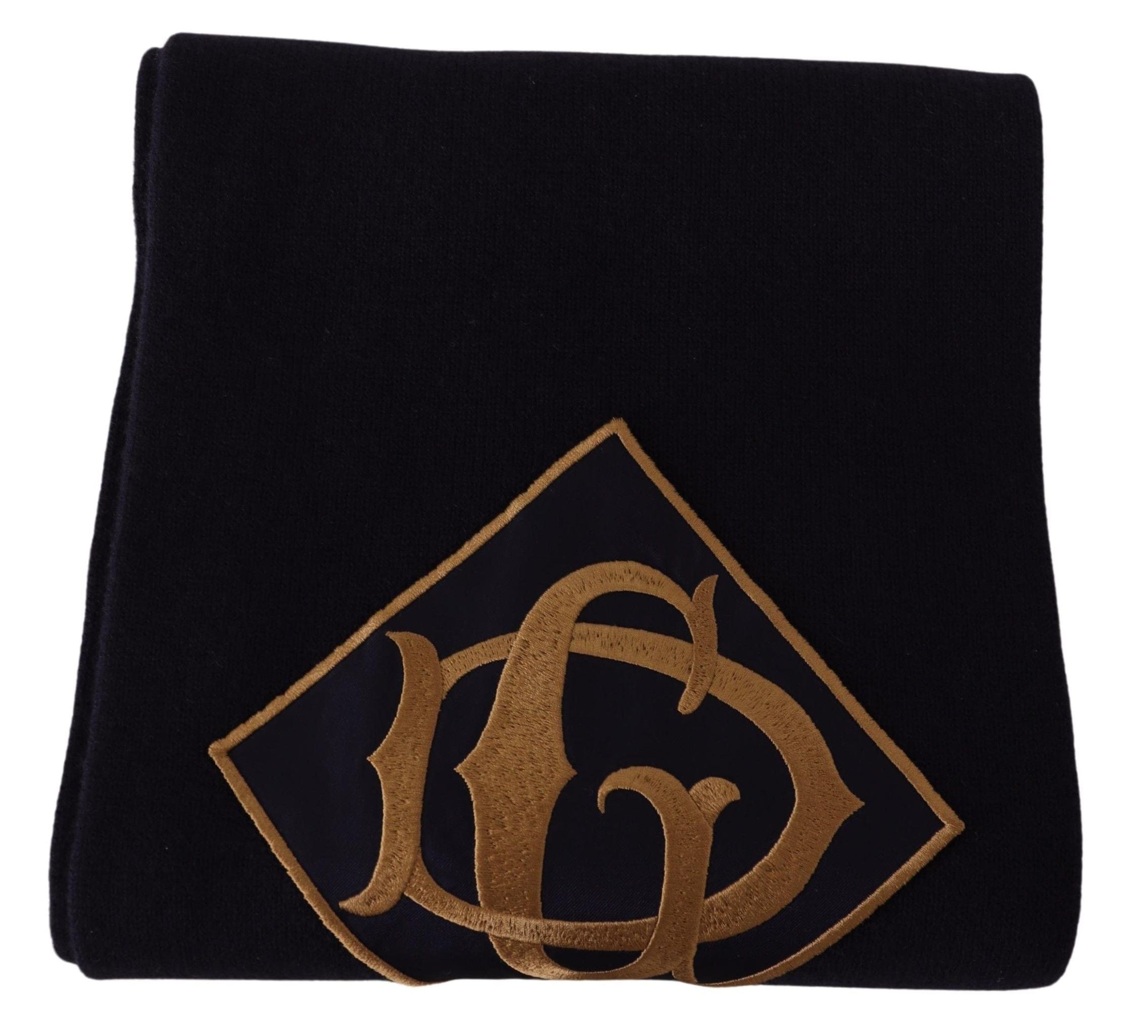 Dolce & Gabbana Elegant Navy Blue Virgin Wool Scarf