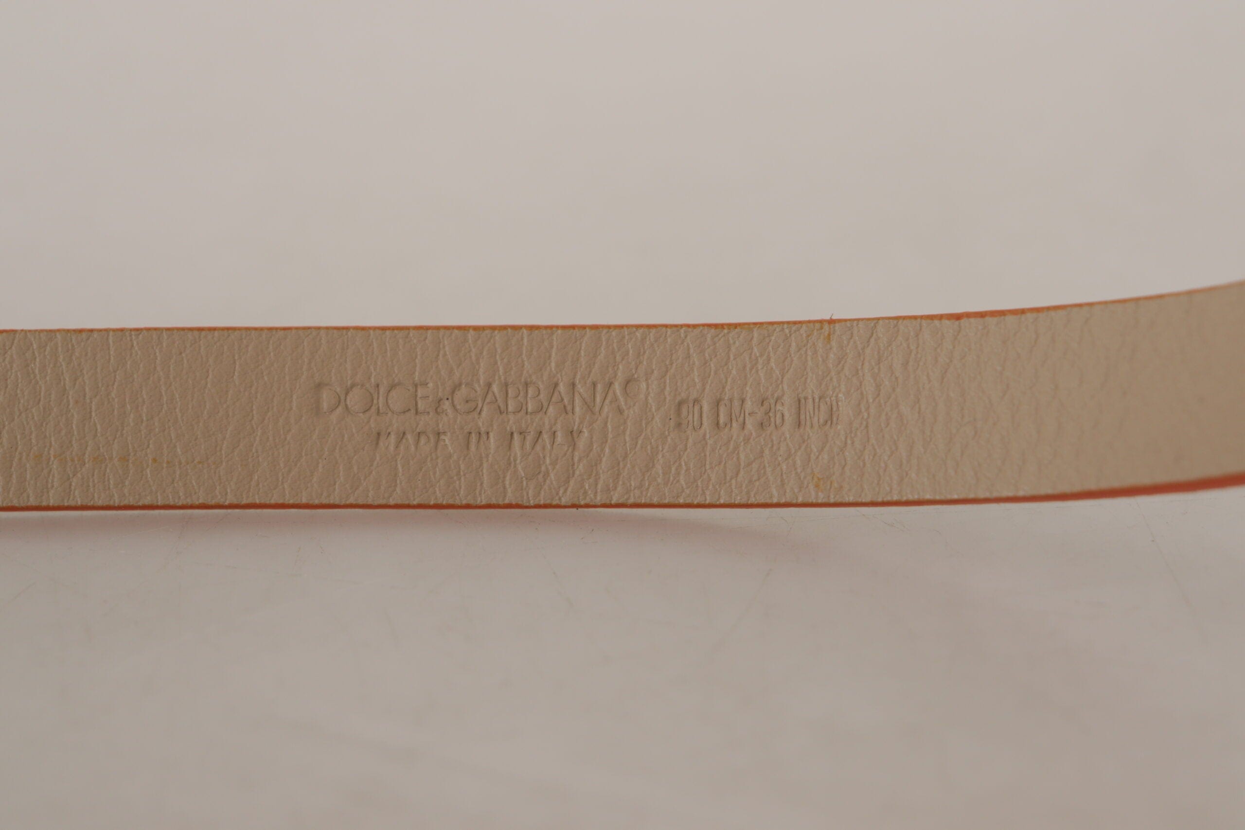 Dolce & Gabbana Elegant Nude Suede Belt with Logo Buckle