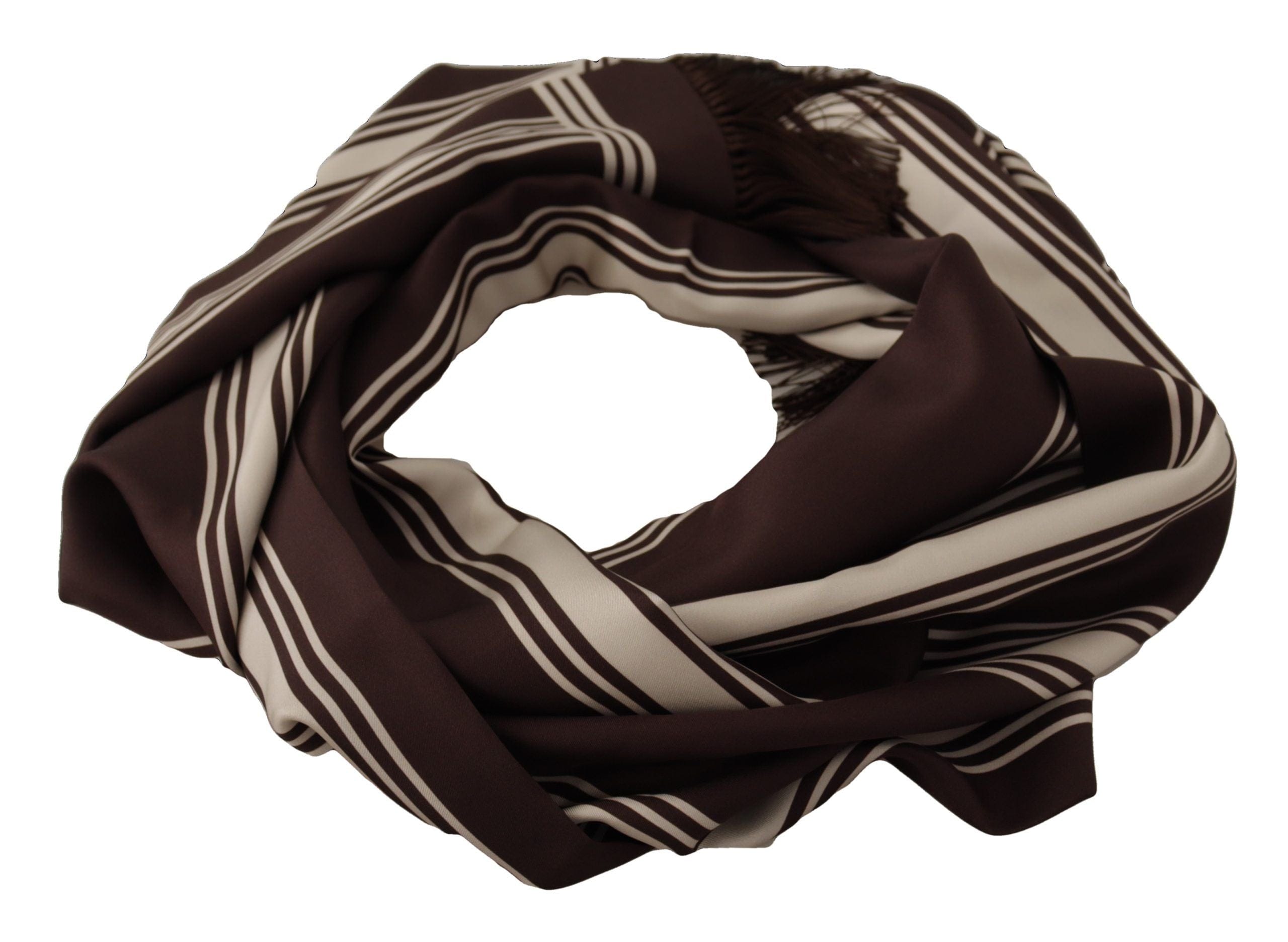 Dolce & Gabbana Elegant Striped Silk Men's Scarf