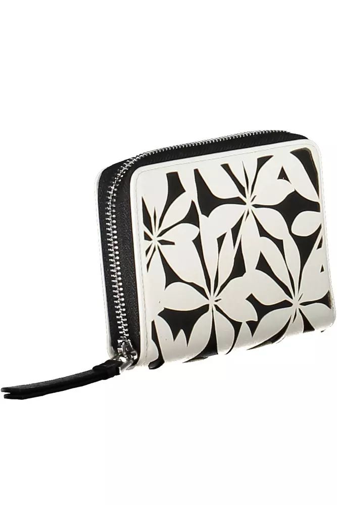 Desigual Chic White Tri-Compartment Wallet