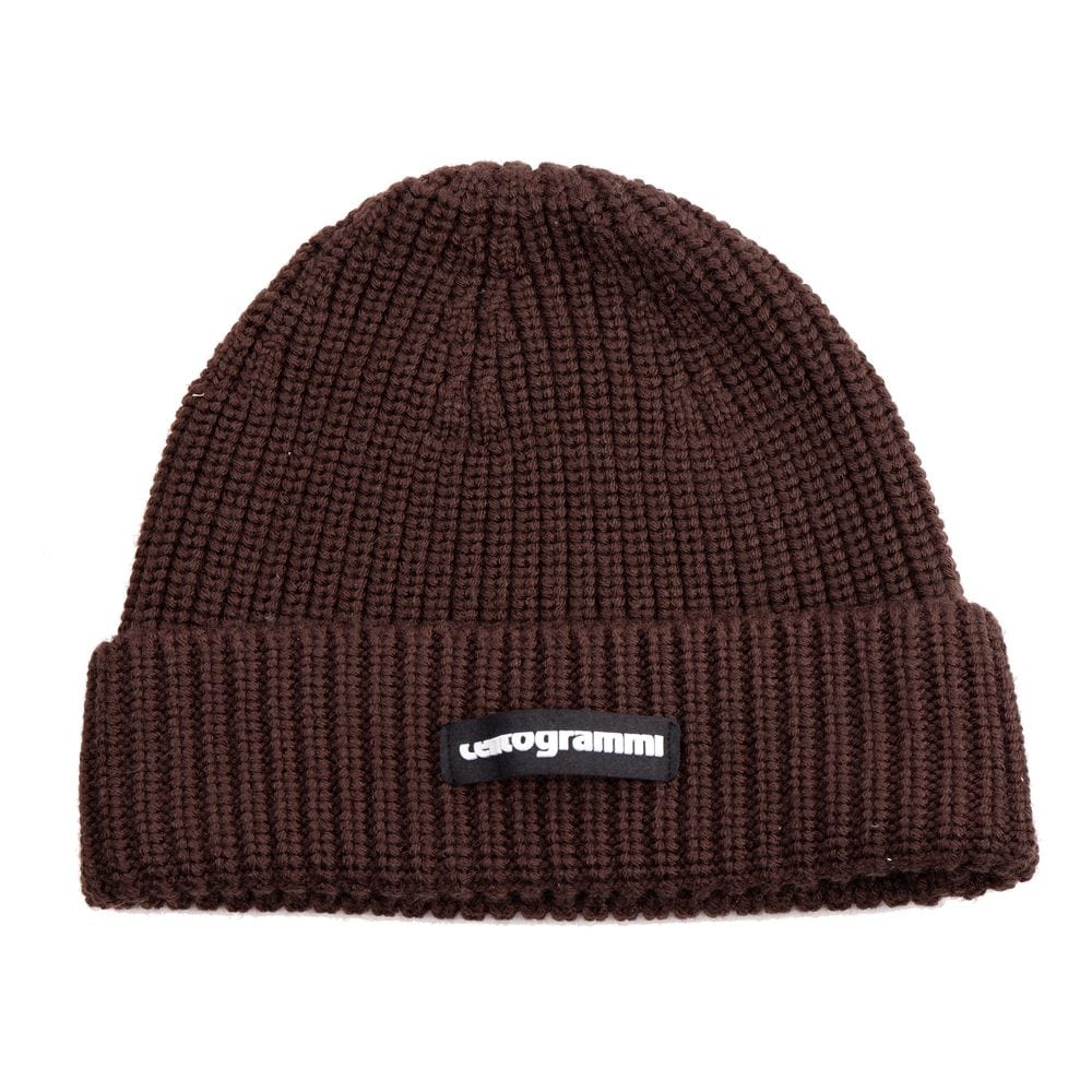 Centogrammi Elegant Unisex Wool Blend Cap in Brown