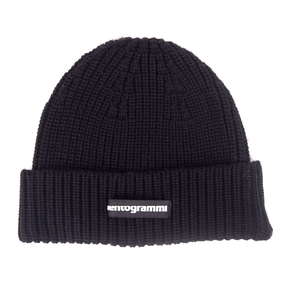 Centogrammi Elegant Wool Blend Unisex Cap in Black