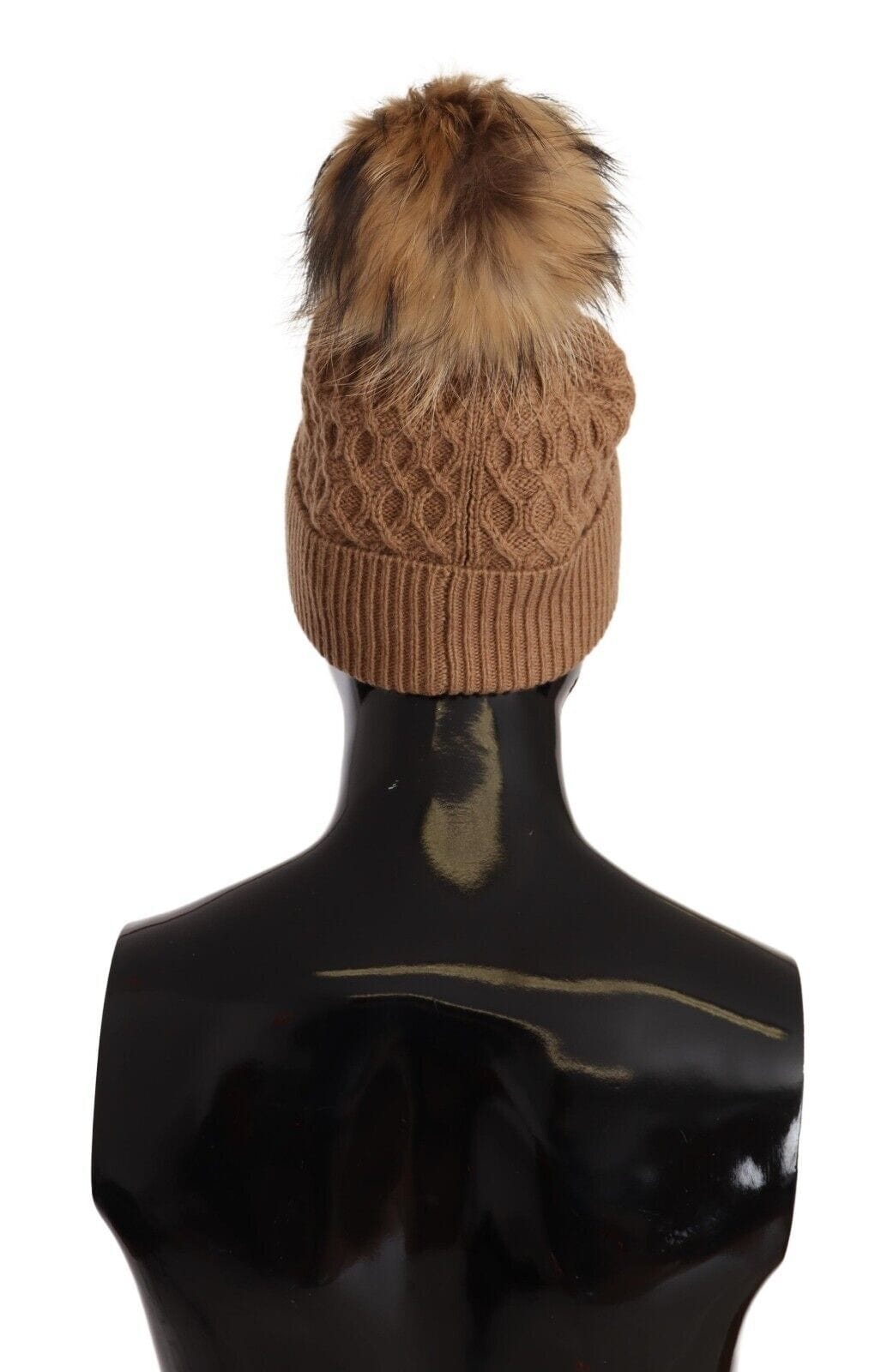 Dolce & Gabbana Italian Chic Camel Knit Beanie Hat