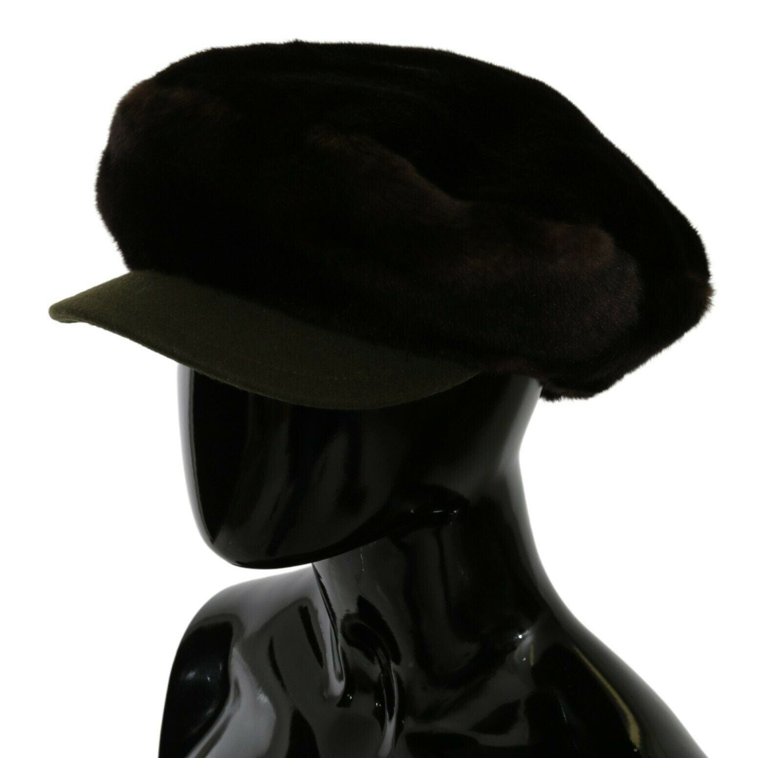 Dolce & Gabbana Elegant Cashmere Newsboy Cap in Brown