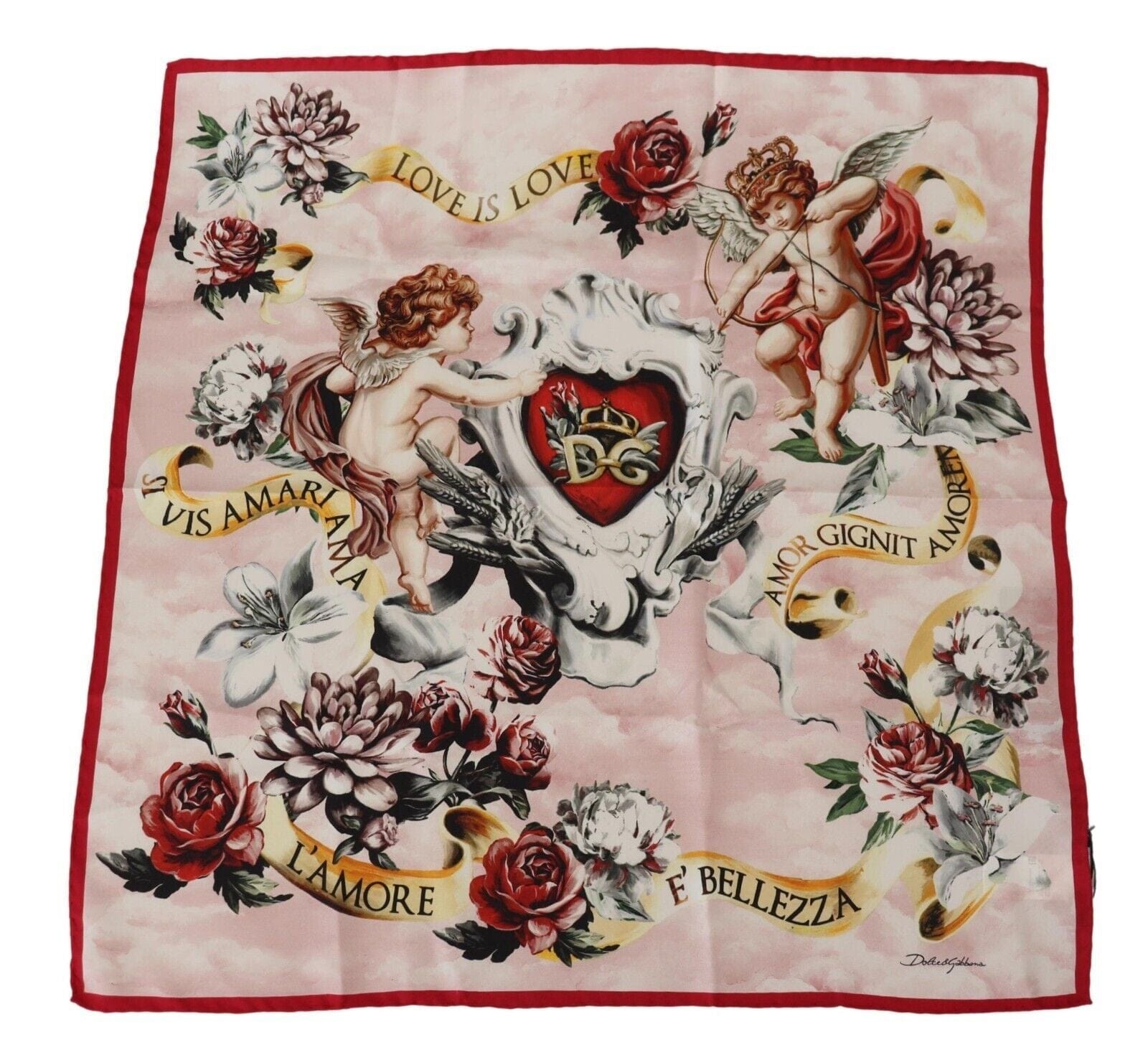 Dolce & Gabbana Elegant Multicolor Silk Men's Square Scarf