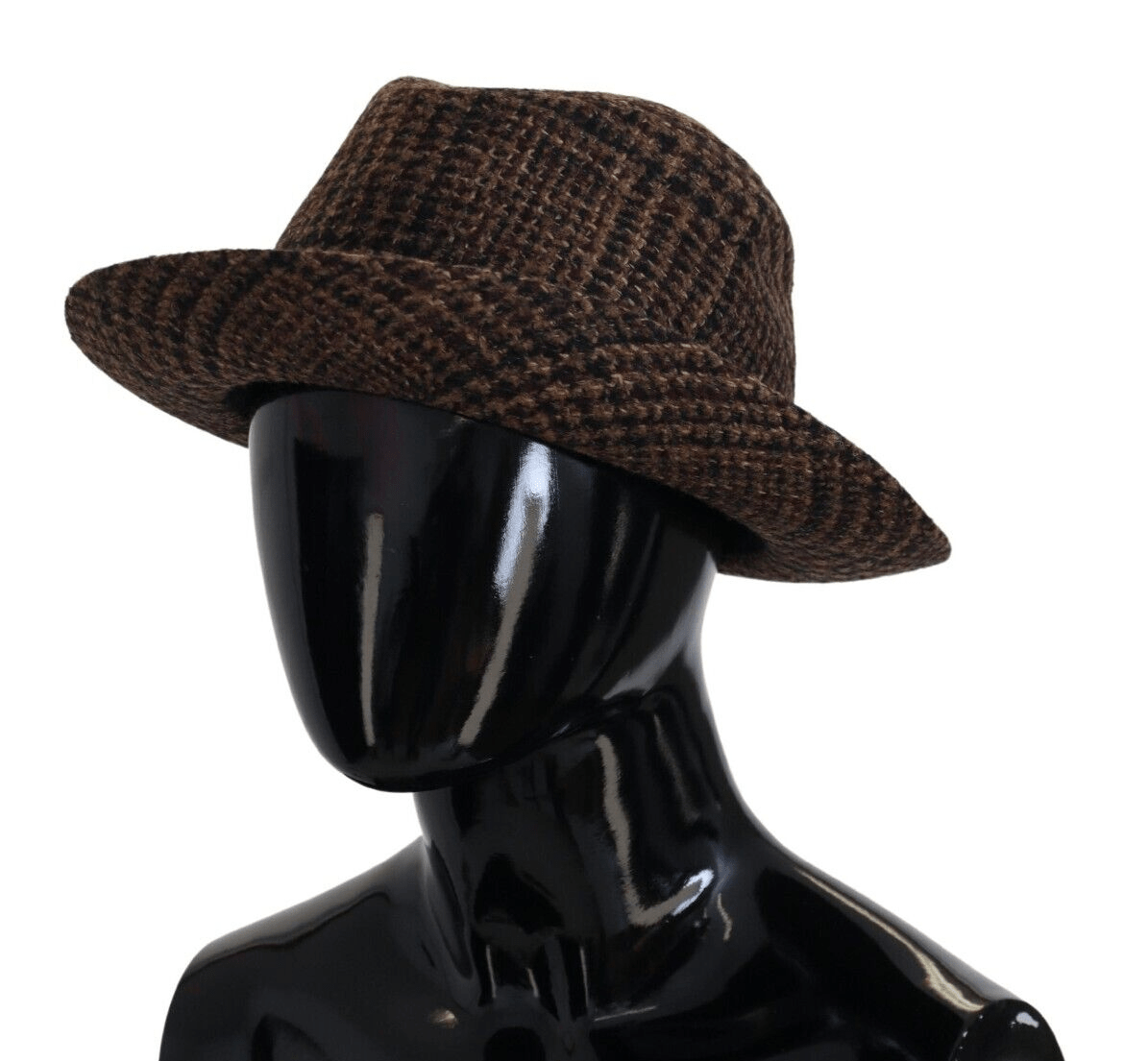 Dolce & Gabbana Elegant Brown Fedora Hat - Winter Chic Accessory