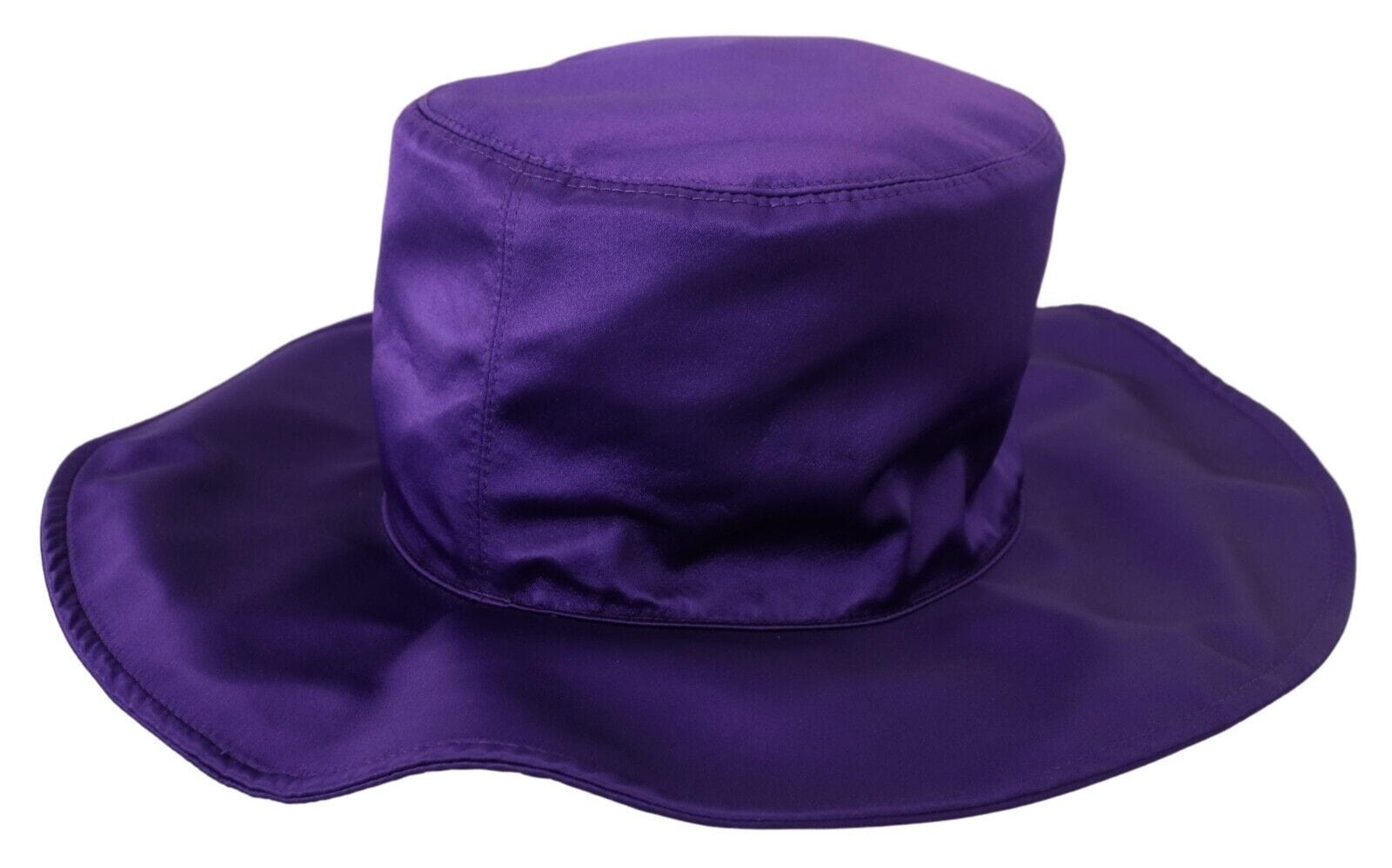 Dolce & Gabbana Elegant Purple Silk Top Hat