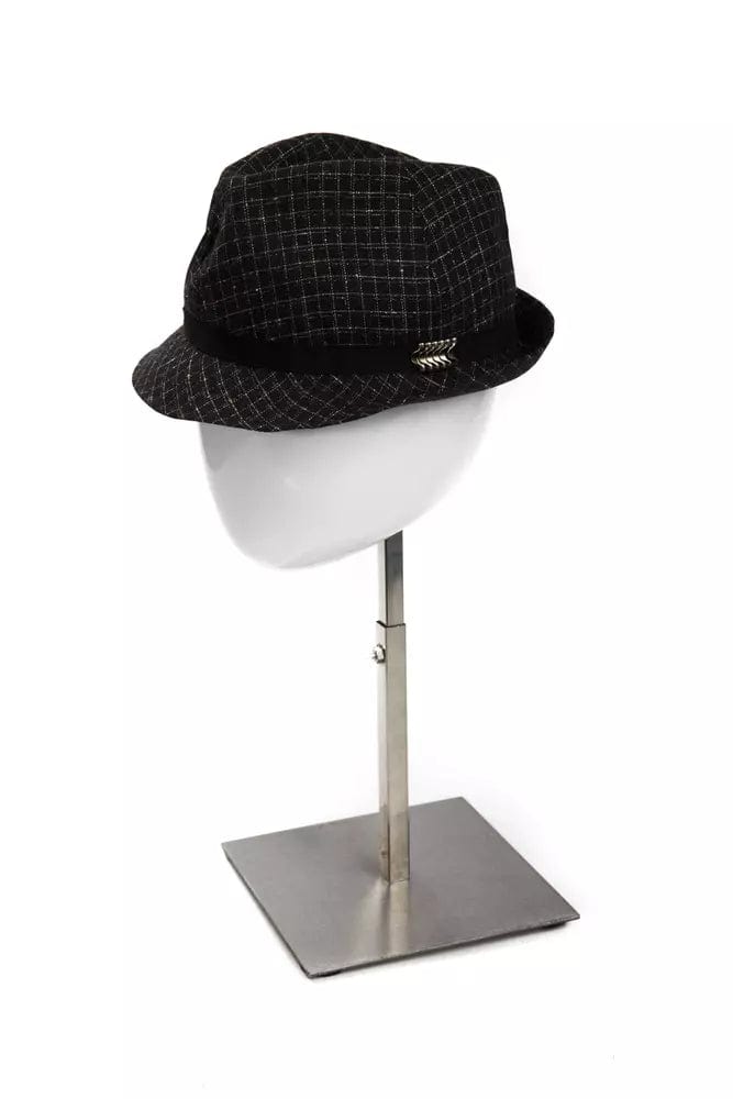 BYBLOS Elegant Black Wool Blend Hat