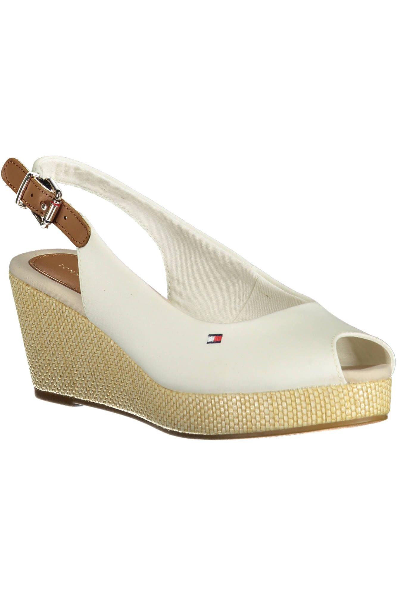 Tommy Hilfiger Chic White Ankle Buckle Heeled Sandals