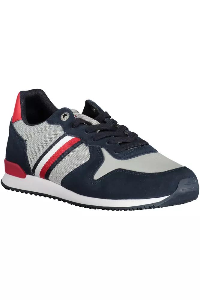 Tommy Hilfiger Eco-Conscious Blue Sneakers with Logo Detail